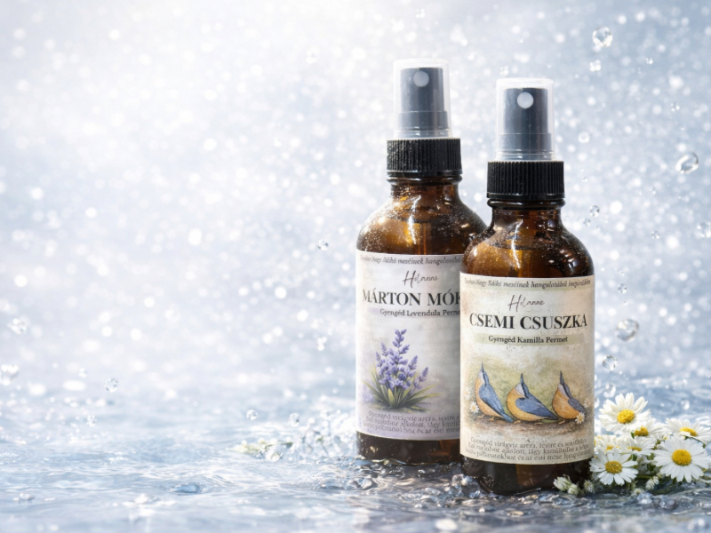 természetes levendula és kamilla hidrolátum arcpermet gyengéd bőrápoláshoz Holanne