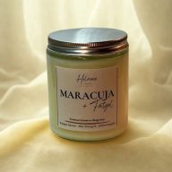 Maracuja + fátyol – prémium szójaviasz gyertya 200 g