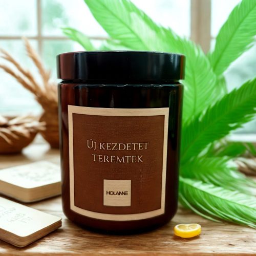 Új kezdetet teremtek – Az Áttörés és Újrakezdés meditációs gyertyája  HOLANNE