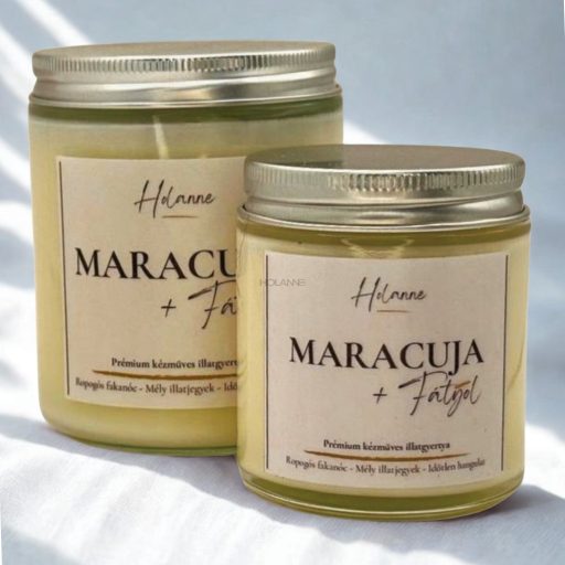 Maracuja + fátyol – prémium szójaviasz gyertya 100 g