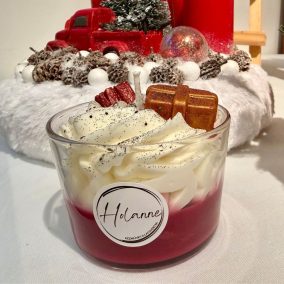   Karácsonyi Forralt Bor – Kézműves szójaviasz desszertgyertya (150 g)