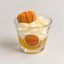 HOLANNE Pumpkin Spice 100 g desszertgyertya üvegpohárban, tök alakú díszítéssel