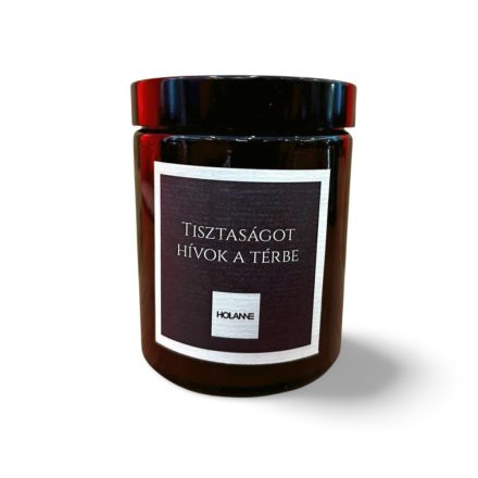 Tisztaságot hívok a térbe – Tértisztító meditációs gyertya