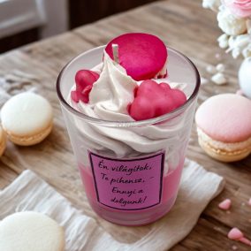 Málnás süti illatgyertya – Az édes pillanatok fénye