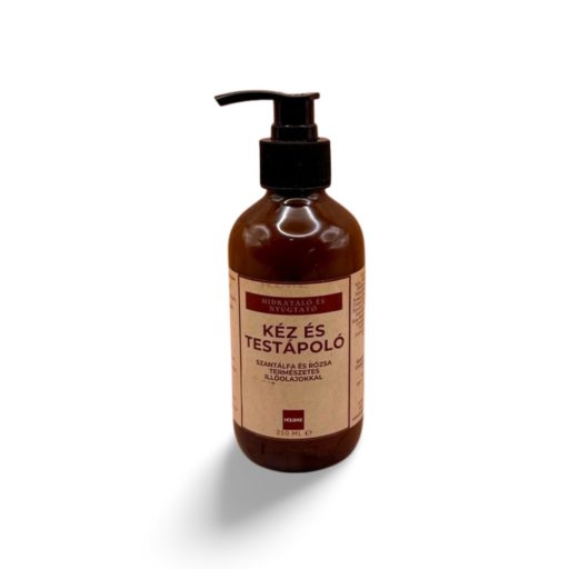 Hidratáló testápoló rózsával és szantálfával – érzékeny és száraz bőrre – Holanne