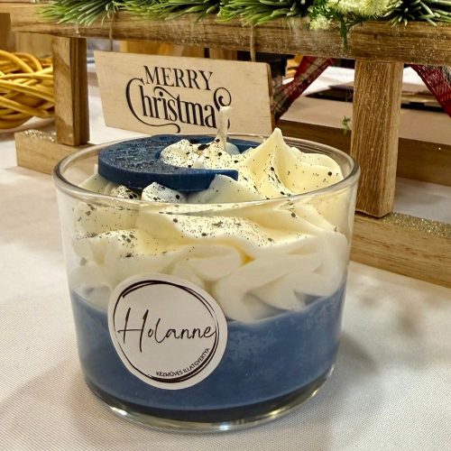 Hold hív – kézműves szójaviasz desszertgyertya (150 g)