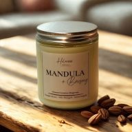 Mandula + bársony – prémium szójaviasz gyertya 200 g