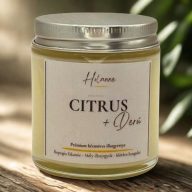 Citrus + derű – prémium szójaviasz gyertya 100 g