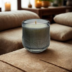 Szürke bordás fényvarázs – Szantál illat