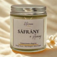 Sáfrány + arany – prémium szójaviasz gyertya 100 g