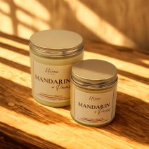 Prémium szójaviasz gyertyák fakanóccal – Parázs kollekció