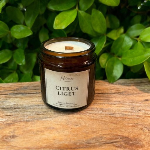 Citrus liget – illóolajos, fakanócos szójaviasz gyertya